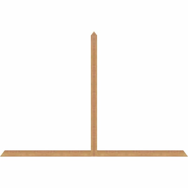 Ekena Millwork Portland Timber Gable Bracket, Western Red Cedar, 108"W x 72"H x 1 1/2"D x 3 1/2"F, 16/12 Pitch GBW108X72X0204POR00SWR - main